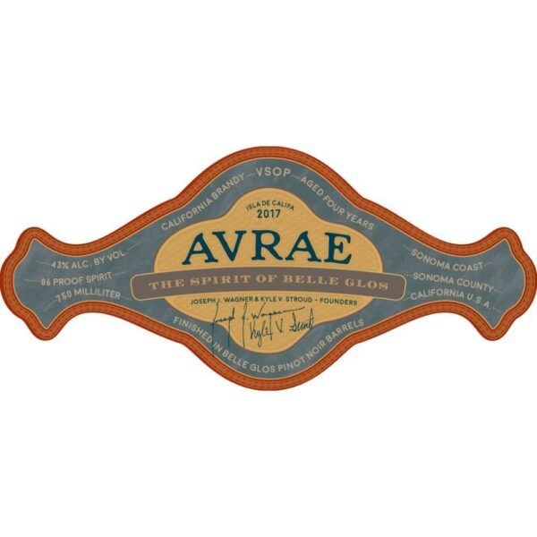 Avrae VSOP Brandy Finished in Belle Glos Pinot Noir Barrels