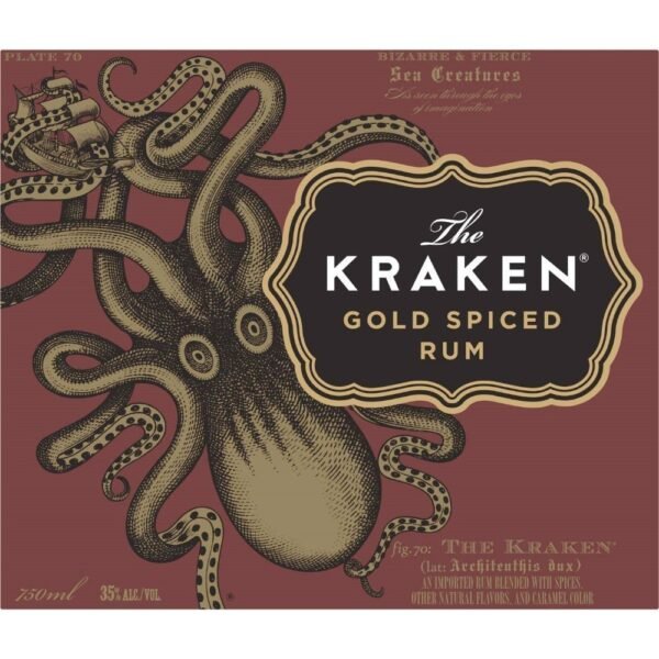 Kraken Gold Spiced Rum 1L