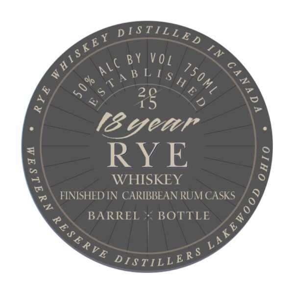 Western Reserve 18 Year Caribbean Rum Cask Finish Rye